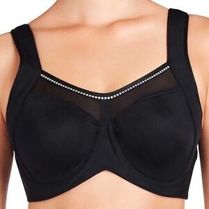 Bendon Sport Extreme Out Underwire High Impact Sports Bra 76-408 Black Size 40D